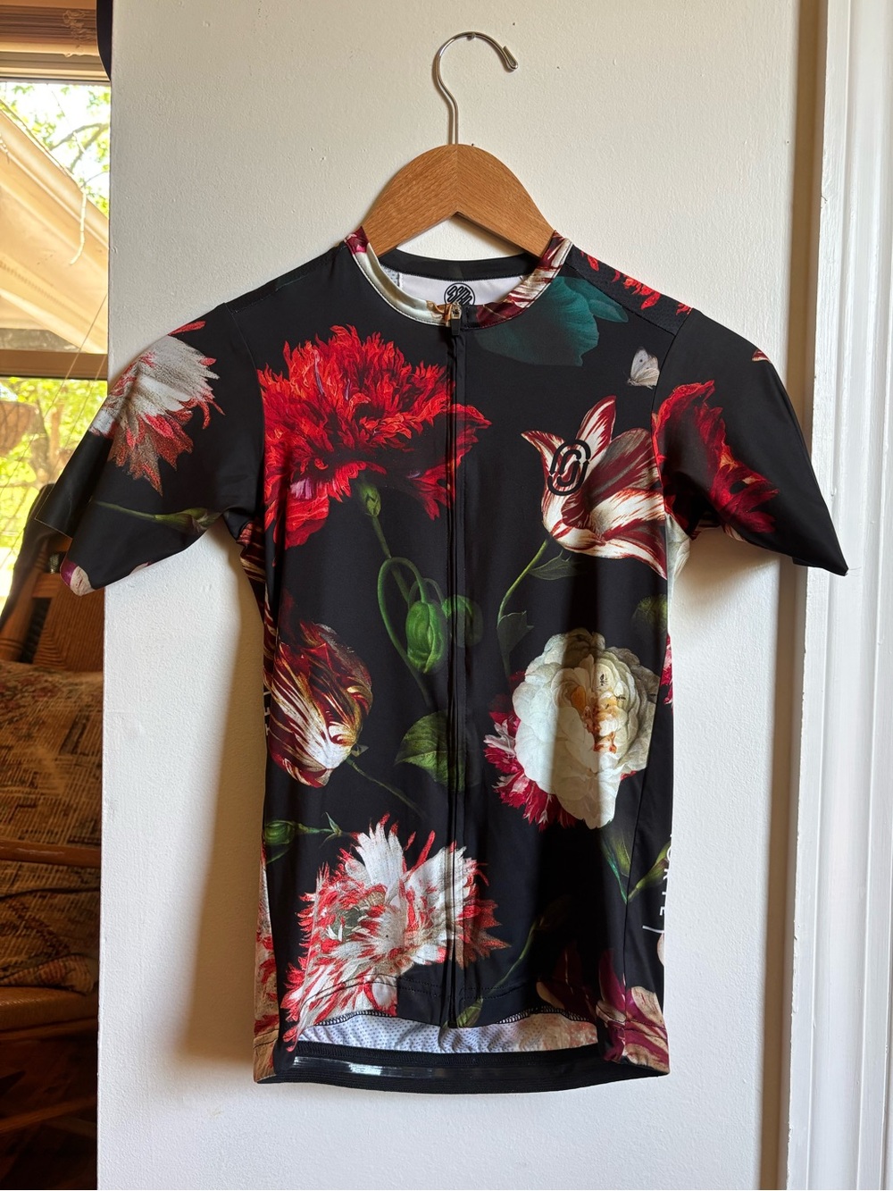 RARE Ostroy Nature Morte Floral Cycling Jersey Top 🌹